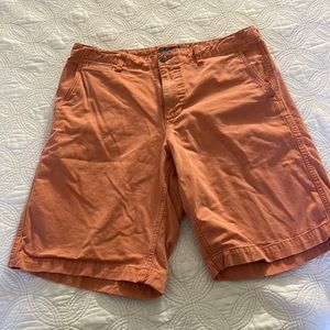 Men’s Polo Jean Co muted orange shorts waist 34 like new ready for spring!